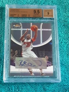 2005-06 Finest Refractor Raymond Felton BGS 9.5 GEM MINT AU RC POP 2 093/229 - Picture 1 of 2