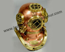 Sea Diving Helmet -Nautical Antique Copper Finish Anchor Engineering Scuba Divin