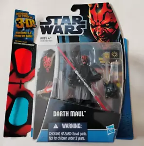 Star Wars Darth Maul Scopri La Forza Action Figure Occhiali 3D Hasbro 2012 Nuovo - Foto 1 di 3