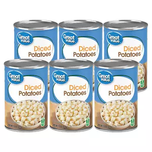 6 Dosen Kartoffelwürfel in Dosen 15 Unzen weiße Kartoffeln tragbar Notfallnahrung - Bild 1 von 7