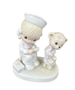 Precious Moments Jonathan & David Enesco 1981 Love Beareth All things E-7158 - Picture 1 of 7