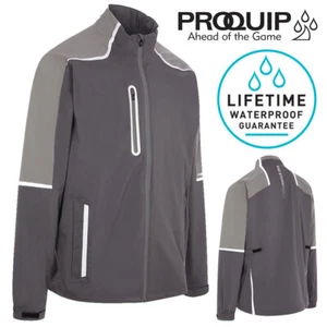 ProQuip PX8 Stormforce Waterproof Full Zip Golf Jacket Grey - NEW! 2024 - Picture 1 of 10