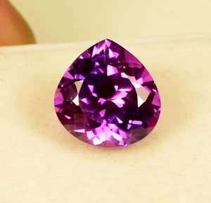 5.70 Ct Natural Purple Sapphire Loose Pear Cut Gemstone GIE Certified - Picture 1 of 7