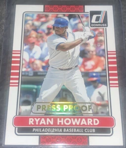 2015 Donruss Press Proofs Gold #135 Ryan Howard /99 - Picture 1 of 5