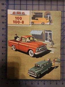 1959 GMC Pickup Truck Panel Brochure Folder 100 100-8 - Picture 1 of 1