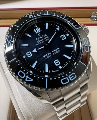 Omega Seamaster Planet Ocean 6000M 215.30.46.21.03.002 Blue Ultra Deep -Box/Card - Image 1 of 4