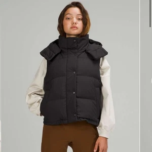 Lululemon Wunder Puff Cropped Daunenweste 12 schwarz ohne Kapuze - Bild 1 von 14
