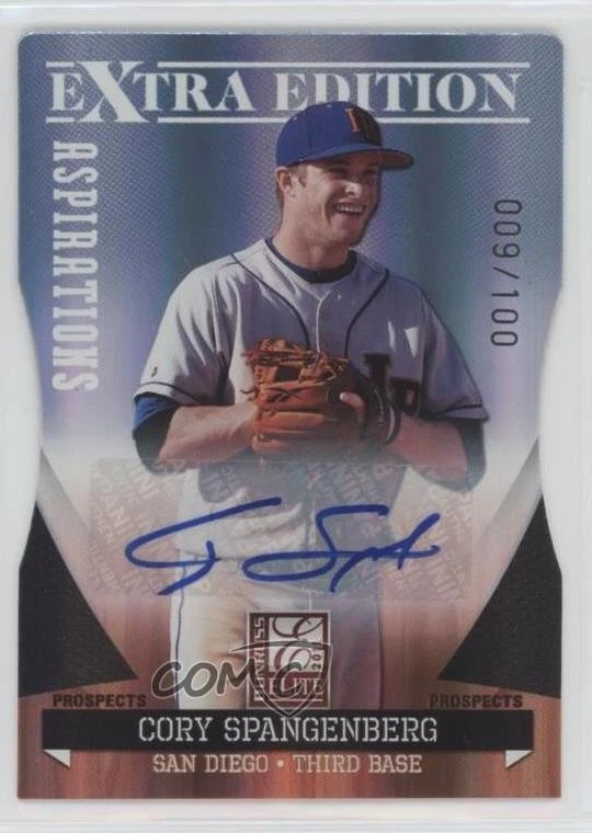 2011 Donruss Elite Extra Edition Die-Cut Aspirations /100 Cory Spangenberg Auto - Image 1 of 2