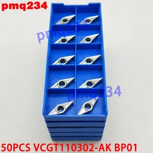 50PCS VCGT110302-AK BP01 Carbide turning inserts for aluminum - Picture 1 of 1