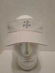 Life is Good Adult Golf Visor Stacked LIG Bone One Size 23684 - Picture 1 of 8