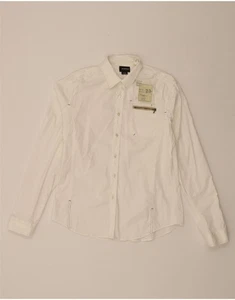 ENERGIE Mens Graphic Shirt Large White Cotton OU01 - Picture 1 of 4