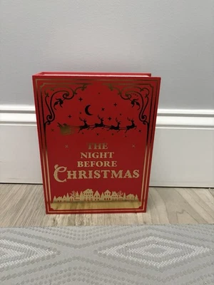 Libro de madera 2025 “LA NOCHE ANTES DE NAVIDAD” almacenamiento dividido oculto Foto 1 de 4