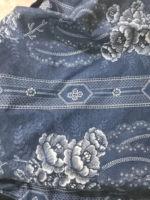 Sábana Ajustable Lauren Ralph Lauren BIARRITZ Floral Queen Azul Rayas 100% Algodón Foto 1 de 3