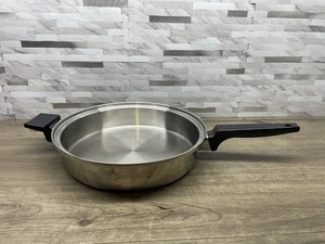 Royal Prestige 7 Ply Stainless Titanium Silver Copper 11" Skillet Pan NO Lid USA - Picture 1 of 12