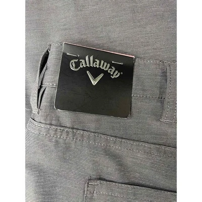 全新 Callaway 男式 40x30 高尔夫裤 灰色 性能弹力 轻便 — 第 1/4 张图片