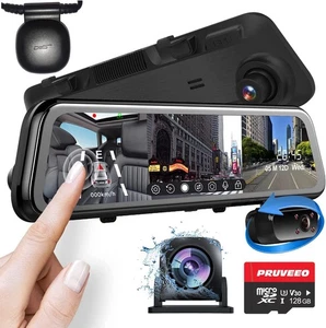 2K Mirror Dash Cam 3 Channel,Rear View Mirror Camera,Dash cam Front and Rear ... - Picture 1 of 8