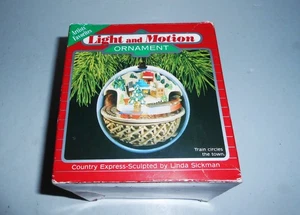 LUCE E MOVIMENTO VINTAGE COUNTRY EXPRESS TRENO ORNAMENTO 1988 - Foto 1 di 3