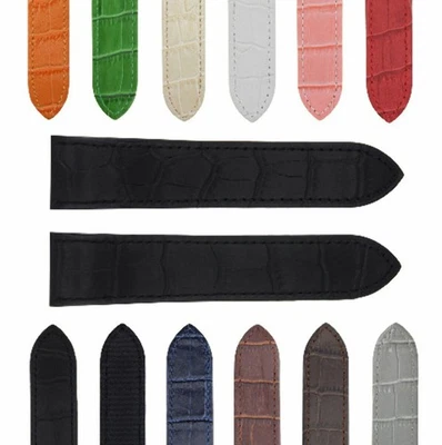 20-23-24.5MM LEATHER WATCH BAND STRAP FOR CARTIER SANTOS 100 XL CHRONOGRAPH - Image 1 of 4