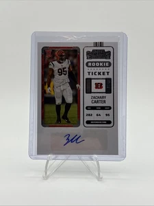 2022 Contenders #195 Zachary Carter Rookie Ticket Auto - Bild 1 von 2