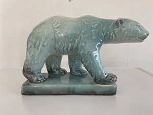 Vintage Beswick Artikelnummer 417 Eisbär Keramik Figur blau - Bild 1 von 15