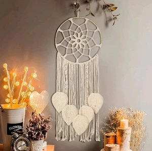 Macrame Dream Catcher for Bedroom Adult Wall Decor Large Boho Wall Hanging wi... - Picture 1 of 7