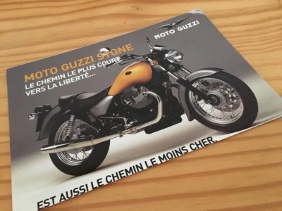 Moto Guzzi California Stone 2002 Prospecto Folleto Publicidad Francés - Imagen 1 de 3
