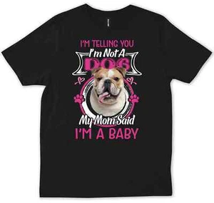 Funny English Bulldog Owner Mom Dad Gift Christmas Fur Vintage T-shirt - Picture 1 of 6