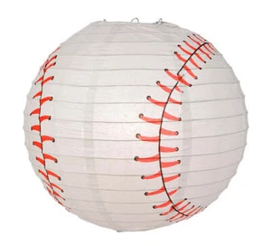 Quasimoon Baseball Paper Lantern by PaperLanternStore - Picture 1 of 2