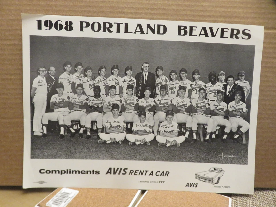 Impresión fotográfica del equipo Portland Beavers 1968 Foto 1 de 1