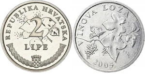 2 Lipe Kroatien 2005 * Vinova Loza * unc - Bild 1 von 1