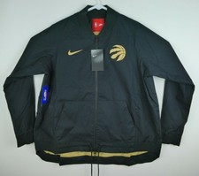 Nike Womens Large Toronto Raptors Windbreaker Jacket Black The North 899115-010