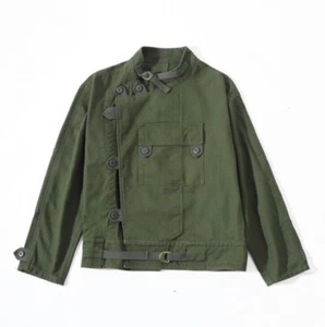 Chaqueta de moto sueca vintage para hombre de algodón ropa de trabajo militar chaqueta abrigo chaleco - Imagen 1 de 7