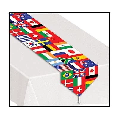 International Flags Printed Table Runner (Pack of 3) - Image 1 of 1