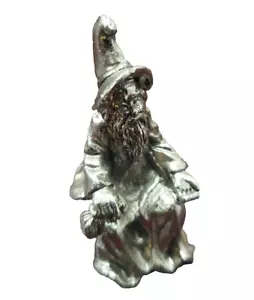 J.C. Pewter 2" Wizard Avec Figurine Statue - 1991 PL168 - Picture 1 of 9