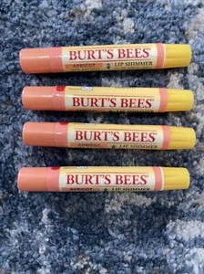 Burt's Bees Lip Shimmer, Apricot 0.09 oz (Lot Of 4) - Picture 1 of 1