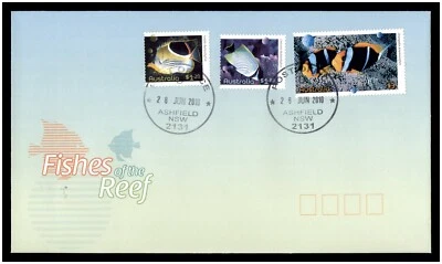 2010 First Day Cover / Issue (FDC) Australia - Fishes of the Reef Stamps Set - Image 1 of 2
