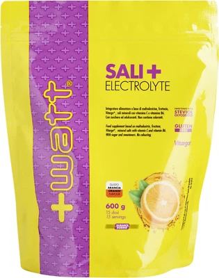 +Watt Sali+ Electrolyte 600 gr Sali Minerali  Vitargo Vitamina C e Maltodestrine - Immagine 1 di 4