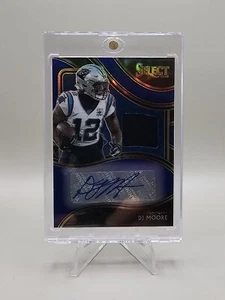 2020 Panini Select - Signature Memorabilia Blue Prizm #SM-DJM D.J. Moore 30/49! - Picture 1 of 2