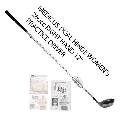 Medicus Dual Hinge Driver RH 260cc 12° Swing Training Women's Golf Club - Image 1 of 4