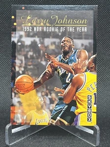 Larry Johnson 1992-93 Skybox NBA Rookie of The Year Card # 319 Hornets - Picture 1 of 2