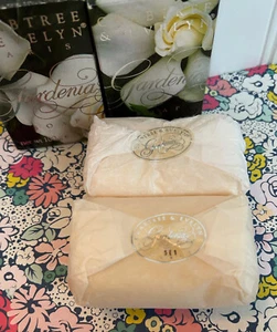 LOT OF 2 CRABTREE & EVELYN GARDENIA BAR SOAP 3.5 OZ NEW IN BOX RARE! - Picture 1 of 4