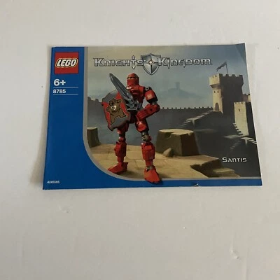 Lego Knights Kingdom 8785 Santis Instruction Manual Booklet Only 4245585 Age 6+ - Image 1 of 4