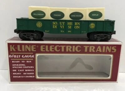 K-Line K-652302 TCA SOUTHERN DIVISION Gondola 1993 0 027 Gauge Rail Box Car  - Image 1 of 4
