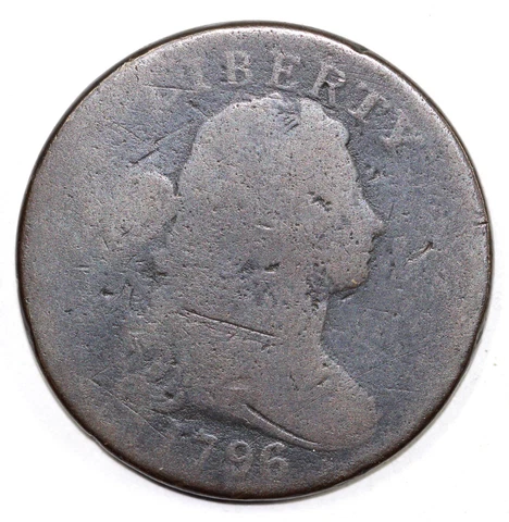 1796 1c S-105 Draped Bust Large Cent Cover
