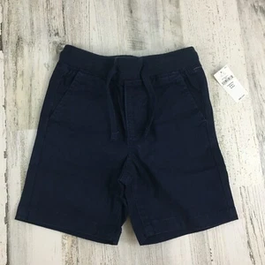 Baby Gap Navy Blue Dress Shorts Uniform Knit Waistband Pull On Boys Sz 3T NWT - Picture 1 of 9