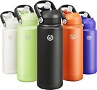 JOISCOPE Insulated Stainless Steel Water Bottle with Straw for Sports & Travel