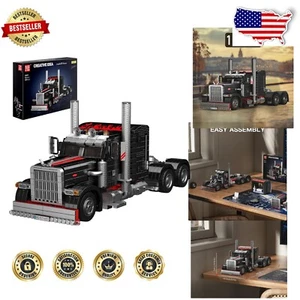 Triumphant 1797-Piece Semi Truck Model Building Kit - Perfect for Ages 14+ - Picture 1 of 8