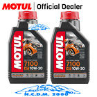 Engine Oil Servicing Motorcycle MOTUL 7100 10W30 4T MA2 100% Synthetic 2 Liter