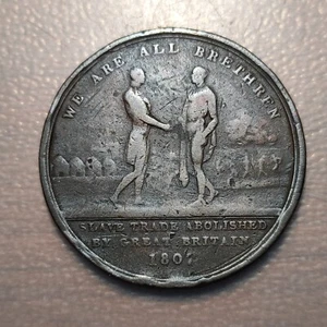 SIERRA LEONE LEONA MEDALLA 1807 ABOLICION COMERCIO ESCLAVOS SCAVE TRADE ABOLITIO - Picture 1 of 2