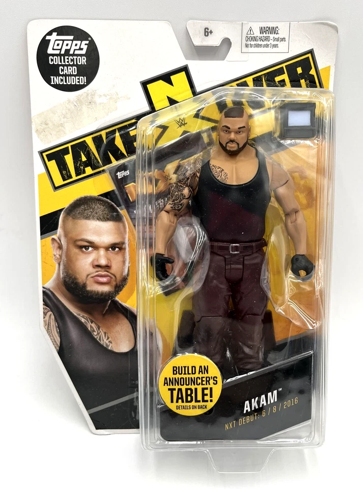 WWE NXT Takeover Akam Action Figure Mattel 2017 Wrestling